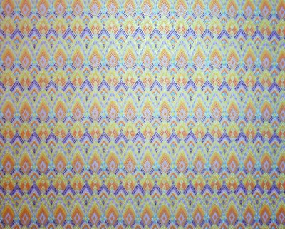 Purple, Orange, Yellow Metallic Designs with Hint of Golden Acce