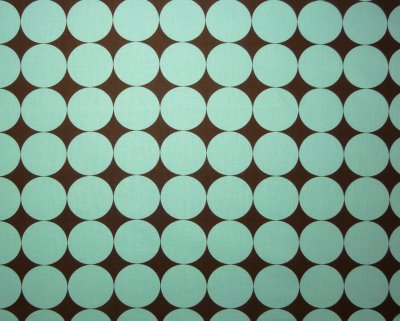 Teal Circles on Brown